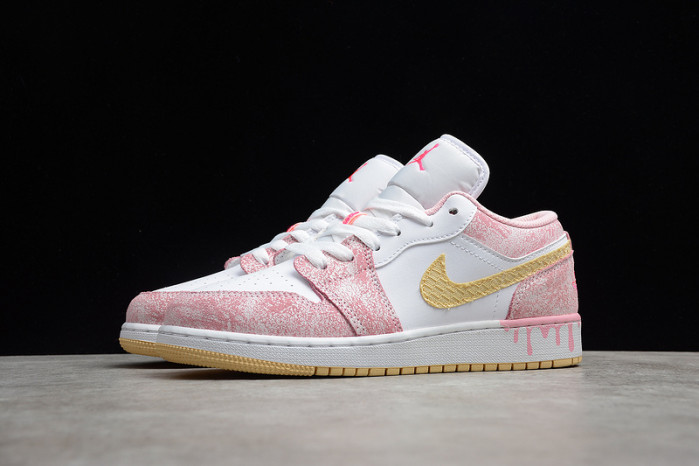 air jordan 1 low paint drip (gs) cw7104-601