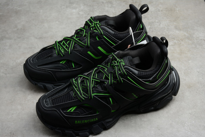 bl tess s. gomma trek low sneakers black green 11607