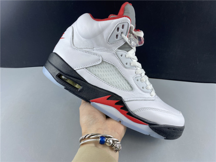 jordan 5 retro fire red silver tongue (2020) - da1911-102