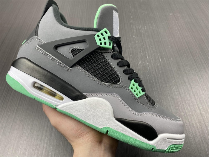 air jordan 4 retro green glow 308497-033