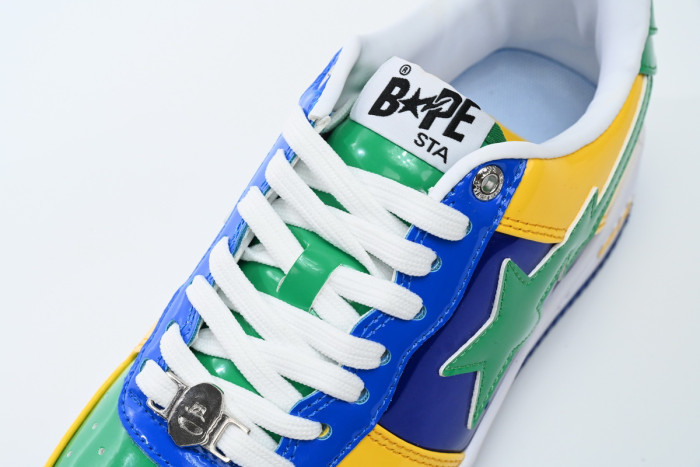 BAPE STA TO LOW BLACK YELLOW GREEN ORCHID 1180 191 004